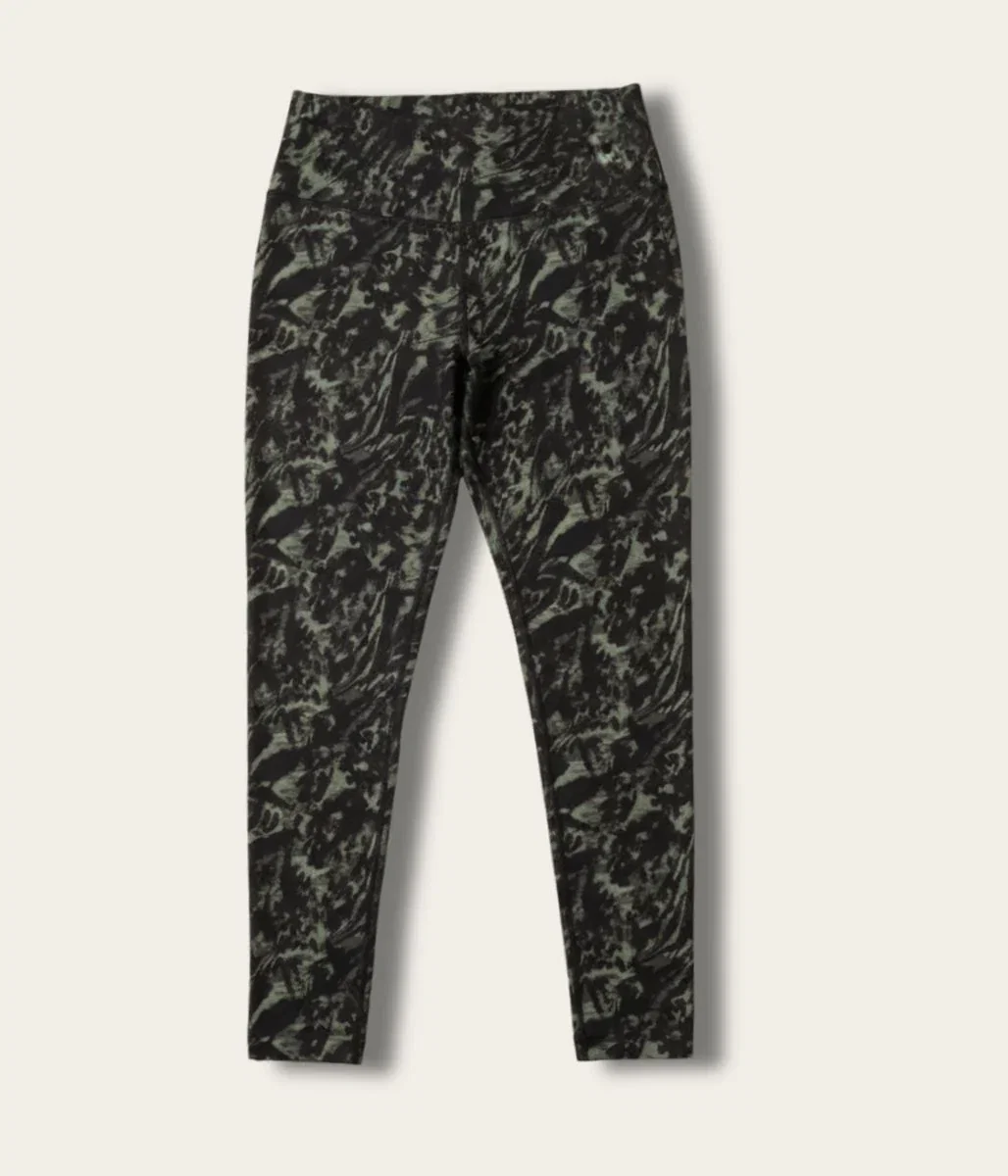Image of Black/Green Camo Good Move High Waisted Leggings