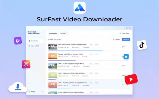 SurFast Video Downloader – 2 PCs (Win/Mac) | Lifetime Access