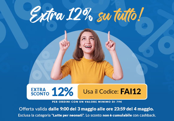Extra sconto del 12% su una spesa minima di €79, affrettati!