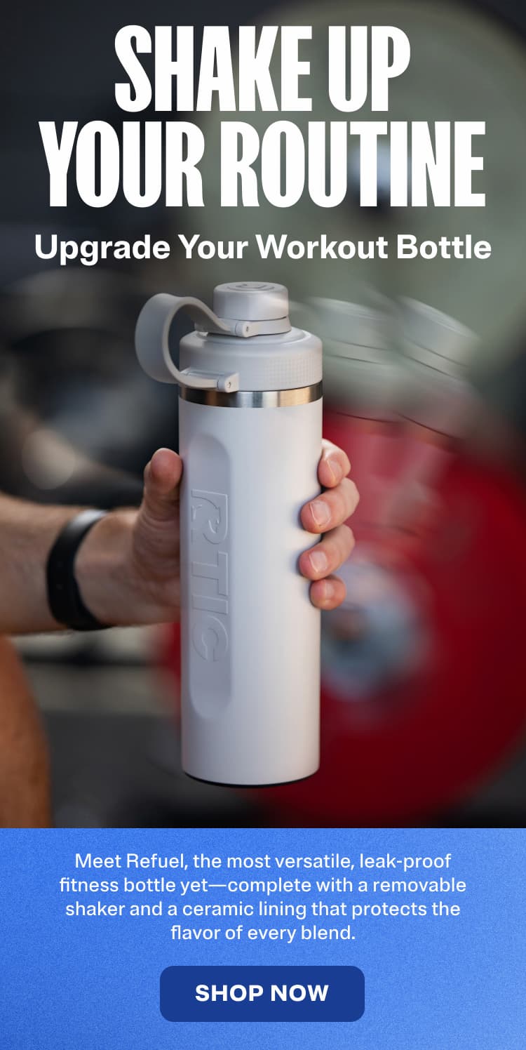 Shake up your routine, upgrade your workout bottle