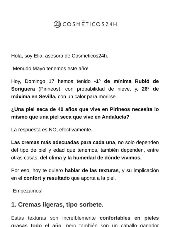 ¿Qué crema me recomiendas? 🌟