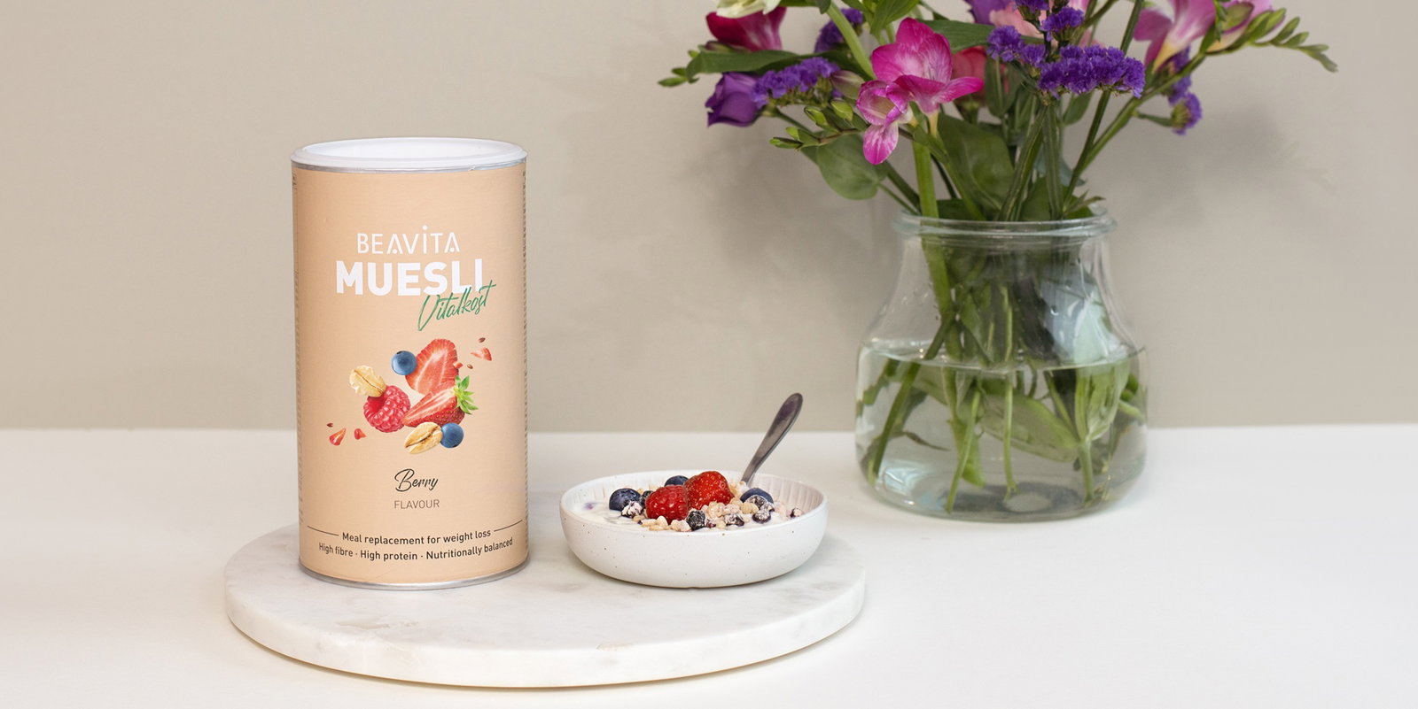BEAVITA Muesli sans sucre ajouté, Fruits rouges