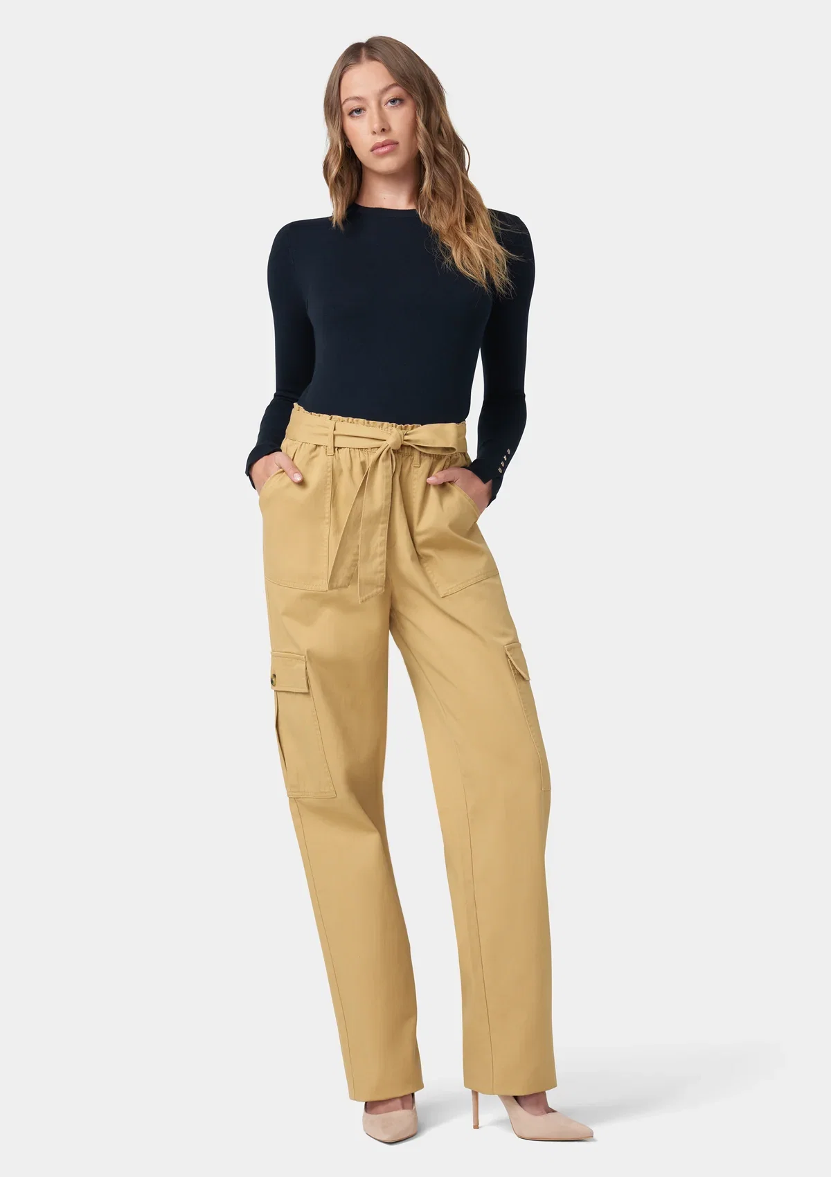 Image of Tall Brooklyn Cargo Pants with Tie