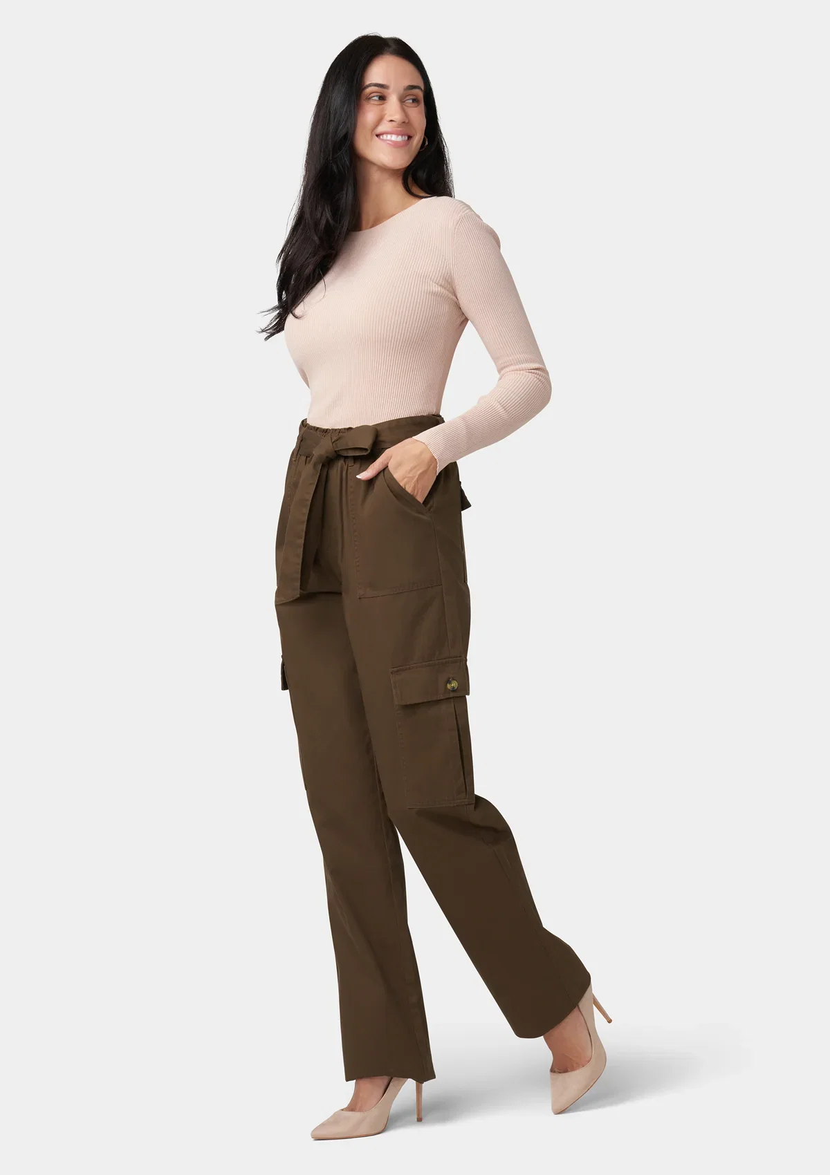 Image of Tall Brooklyn Cargo Pants with Tie