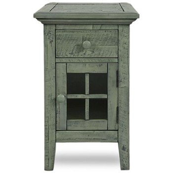 Rustic Shores Accent Table with Charging Station and Storage