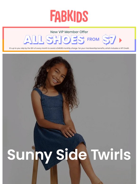 Sunny Side Twirls + Shoes From $7 ☀️