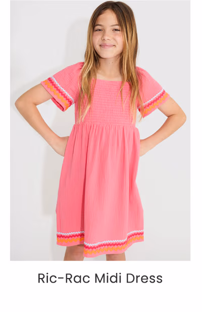 Ric-Rac Midi Dress