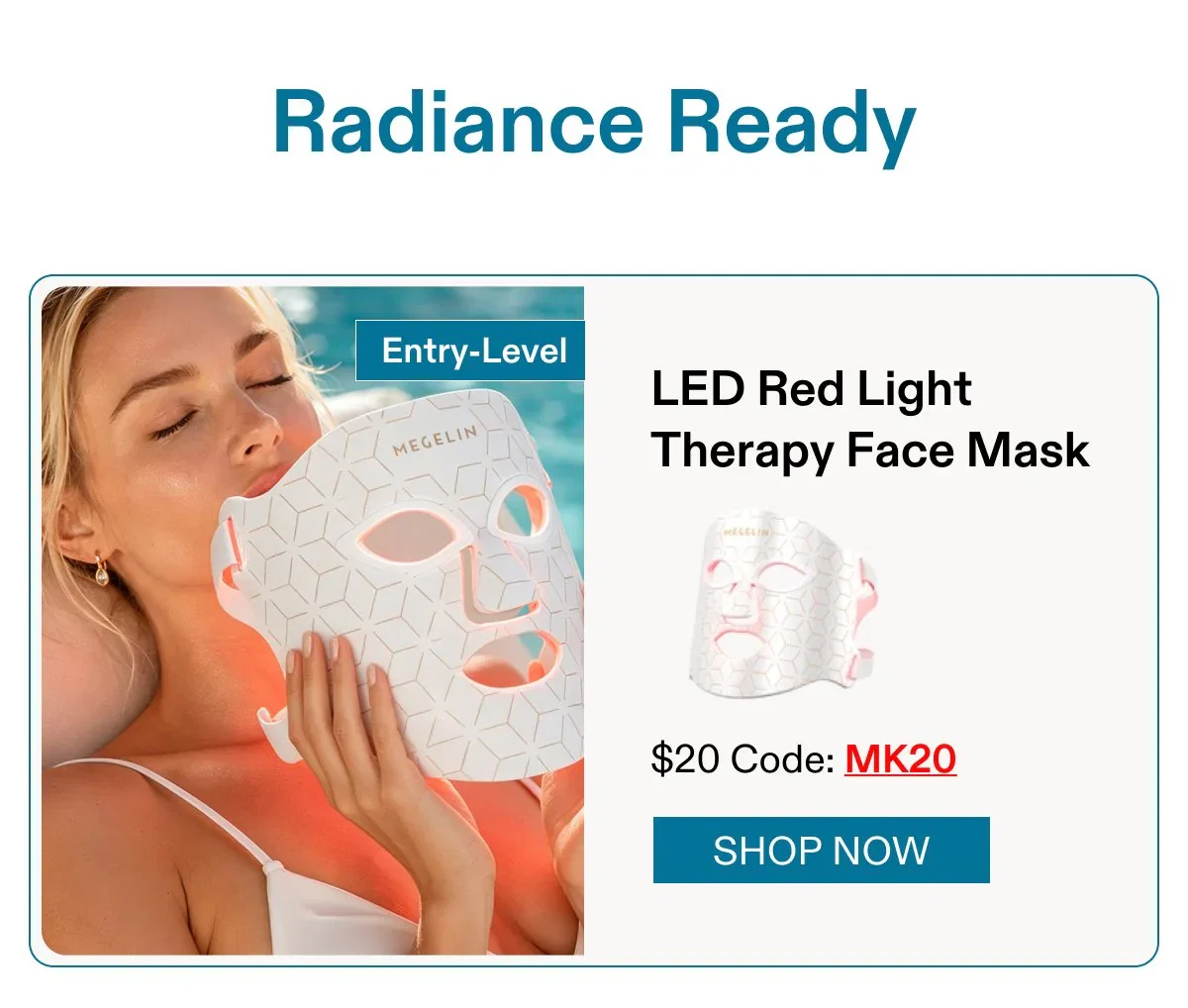 LED Red Light Therapy Face Mask