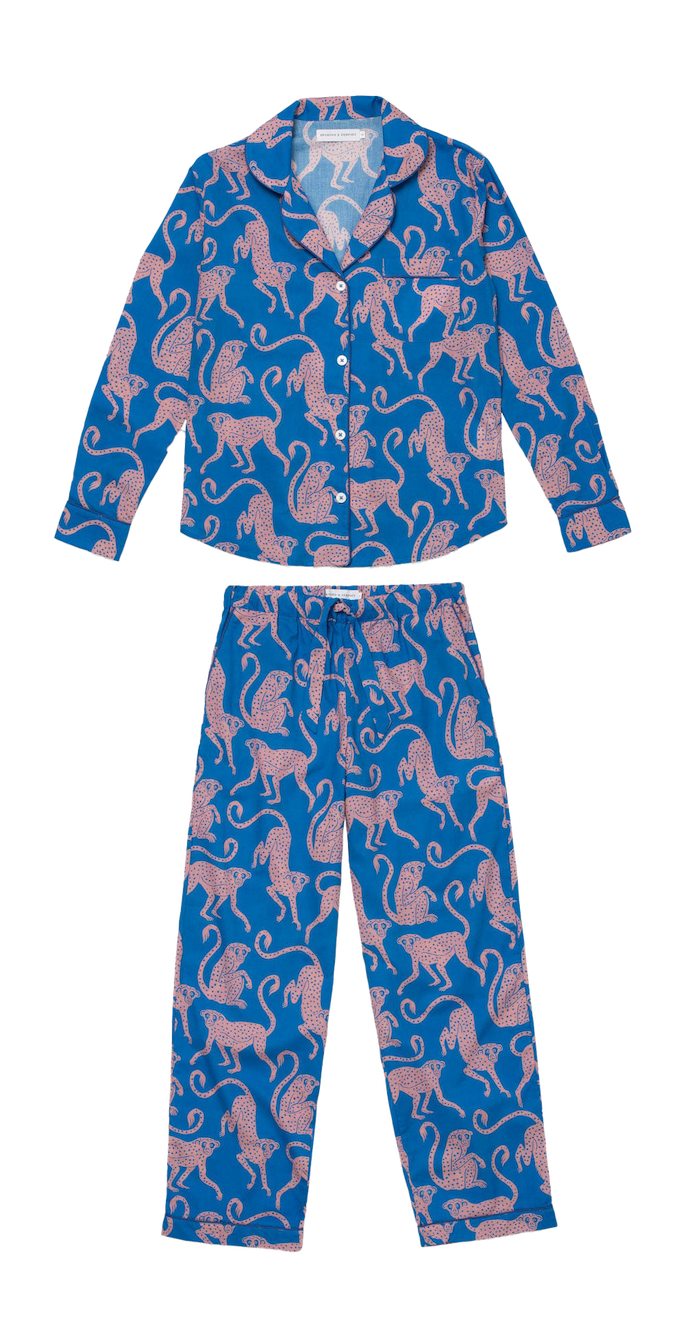 Long Pyjama Set Chango Blue/Pink