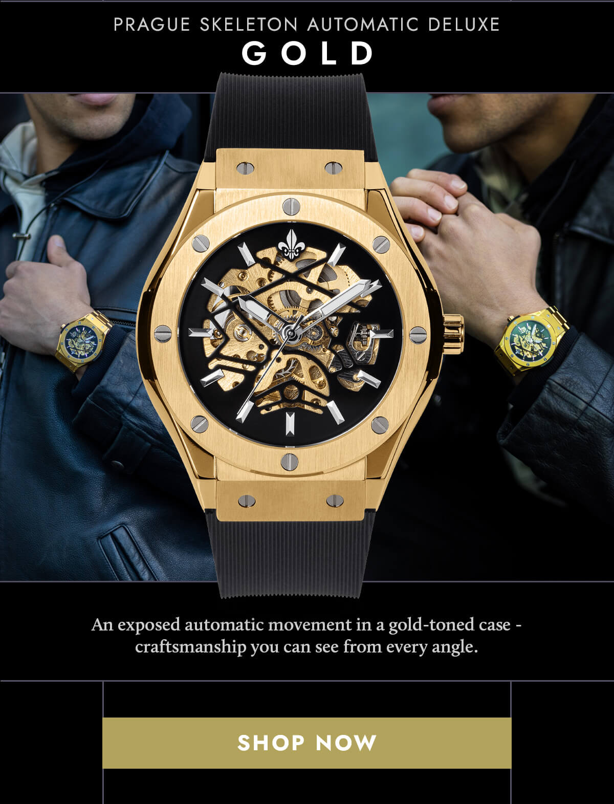 The Prague Skeleton Automatic Deluxe - Gold