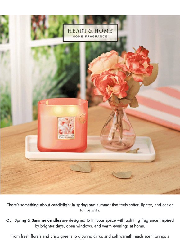 3 for 2 on Spring & Summer Candles
