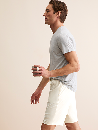 Men's Basel Lounge Shorts in Vanilla