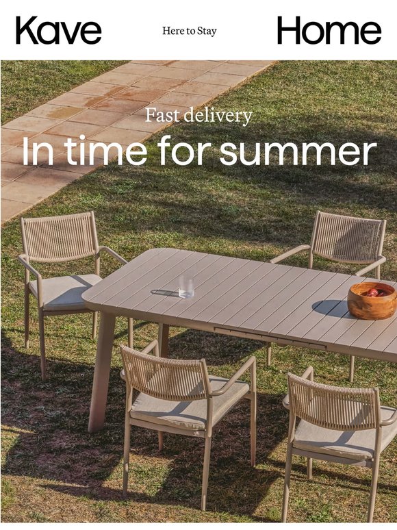 Fast delivery | Outdoor pieces
