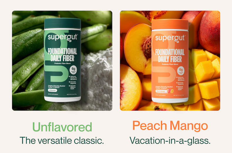 Unflavored and Peach Mango available at The Vitamin Shoppe