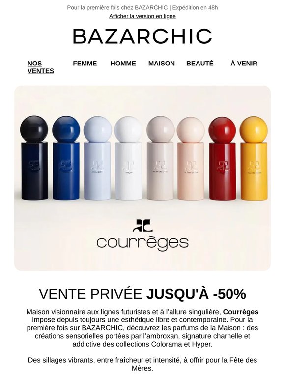 NEW | Courrèges dévoile ses sillages iconiques, jusqu'à -50% ✨