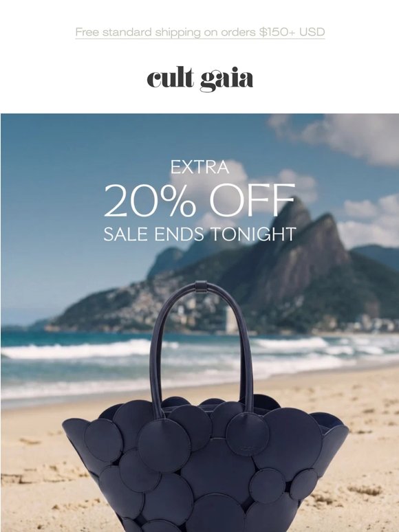 EXTRA 20% OFF ENDS TONIGHT