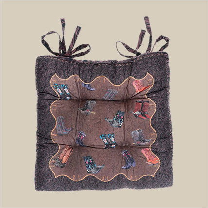Boots & Spurs Chair Pad