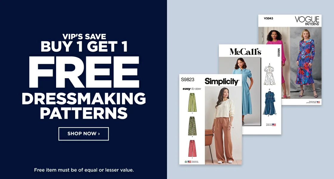 BUY 1 GET 1 DRESSMAKING PATTERNS