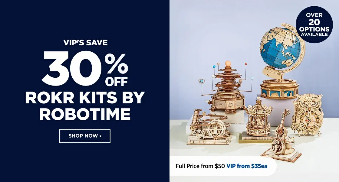 30% OFF ROKR KITS BY ROBOTIME