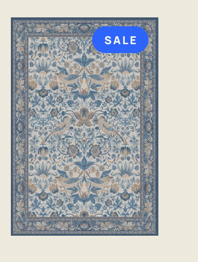 Strawberry Thief Indigo & Ivory Flatwoven Rug