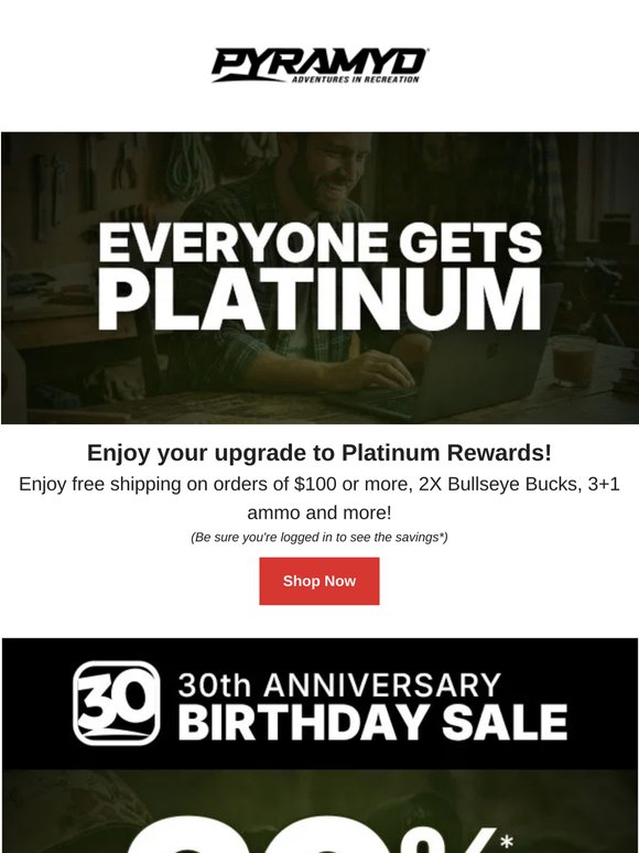 You've Been Upgraded to Platinum Rewards