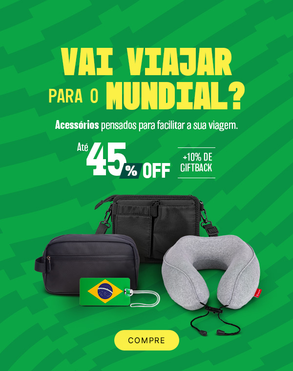 Acessórios indispensáveis para quem vai acompanhar o Mundial de seleções! Até 45% OFF
