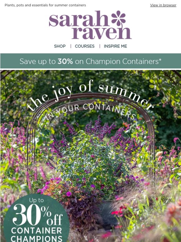 30% off Container Champions ends tonight 🌸