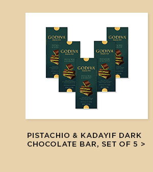 Pistachio & Kadayif Dark Chocolate Bar, Set of 5