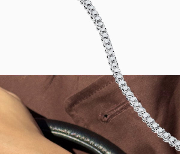 14K White Gold 1.0 Ct. Diamond Tennis Bracelet