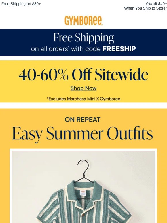 Free Shipping, No Minimum + Everyday Summer Shorts Inside