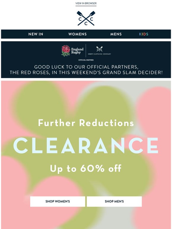 CLEARANCE now with further reductions