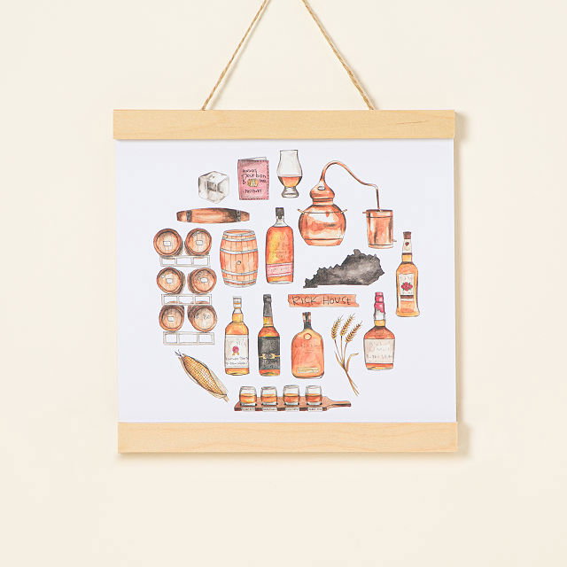 Happy Hour Bar Cart Art