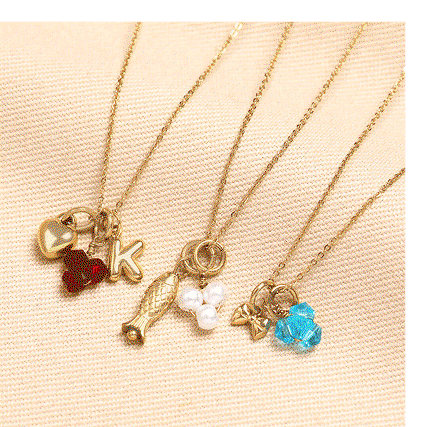 Personalised Gold Plated Build Your Own Charm Necklace