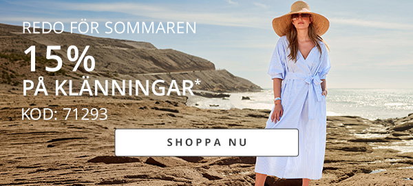 15 % på klänningar