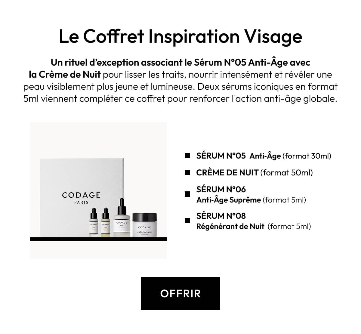 Le coffret inspiration visage