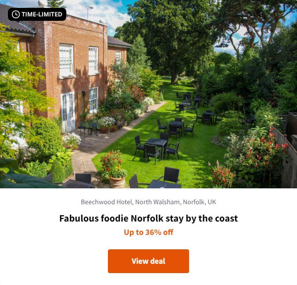 Fabulous foodie Norfolk stay by the coast
