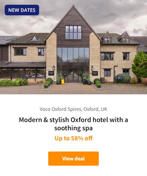 Modern &amp; stylish Oxford hotel with a soothing spa