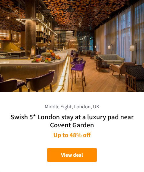 Swish 5* London stay at a luxury pad near Covent Garden
