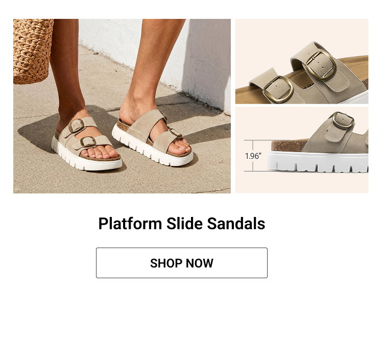 Platform Slide Sandals