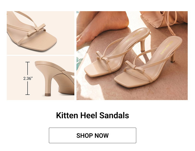 Kitten Heel Sandals