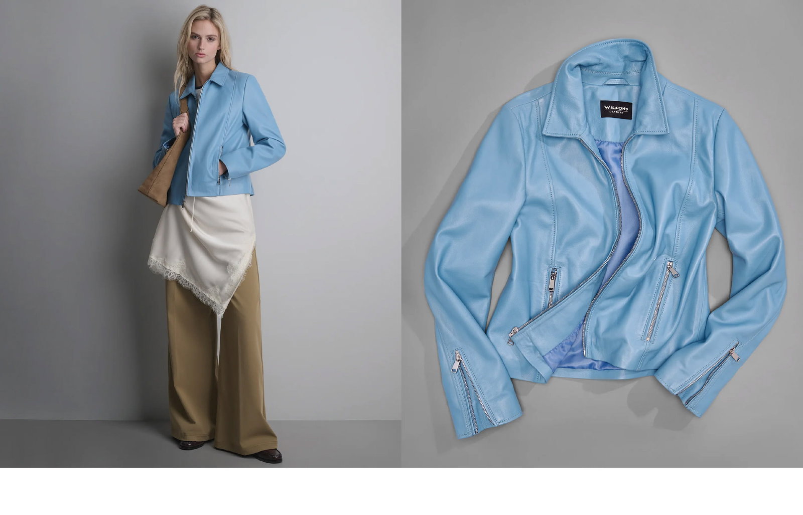 Justine Shirt Collar Zip Jacket
