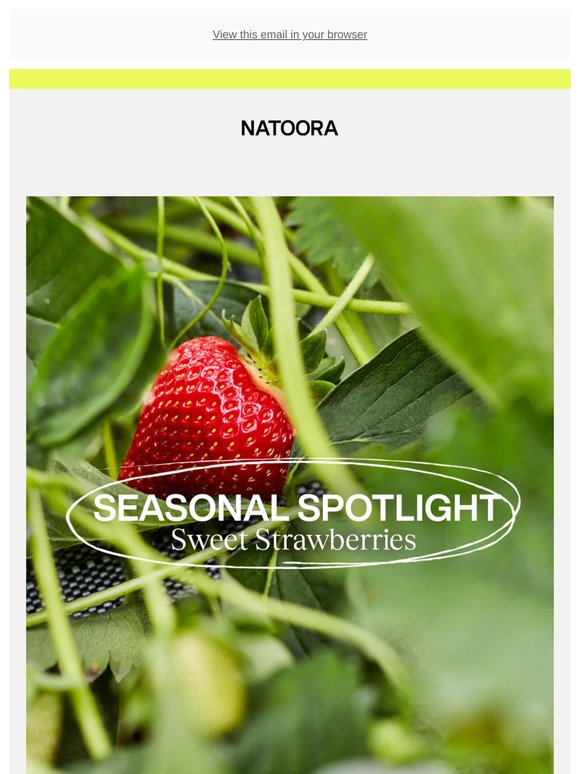 Spring has sprung and so have strawberries
