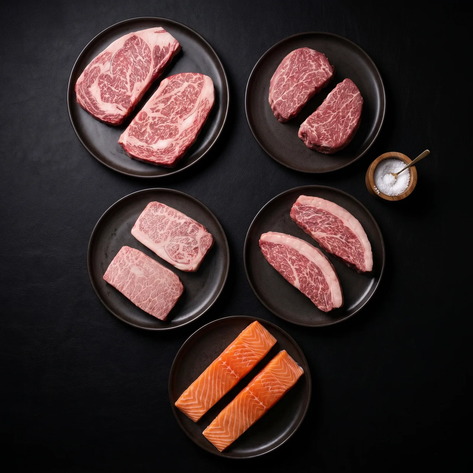 The Grand Reserve 10-cut Wagyu and salmon bundle