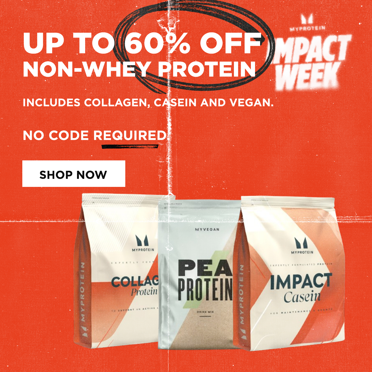Up to 60% off non-whey Protein