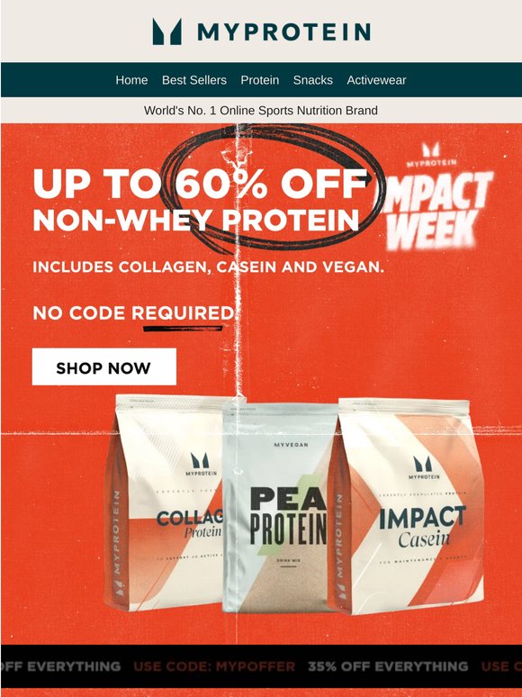 NEW DEAL 🏃💨 Up to 60% off alternate Protein