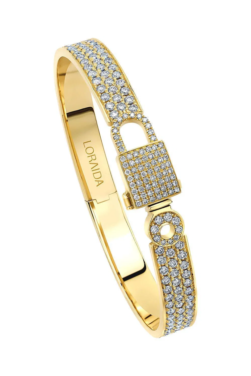 Image of mega lock pave bangle