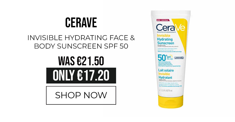 CeraVe Invisible Hydrating Face & Body Sunscreen SPF 50