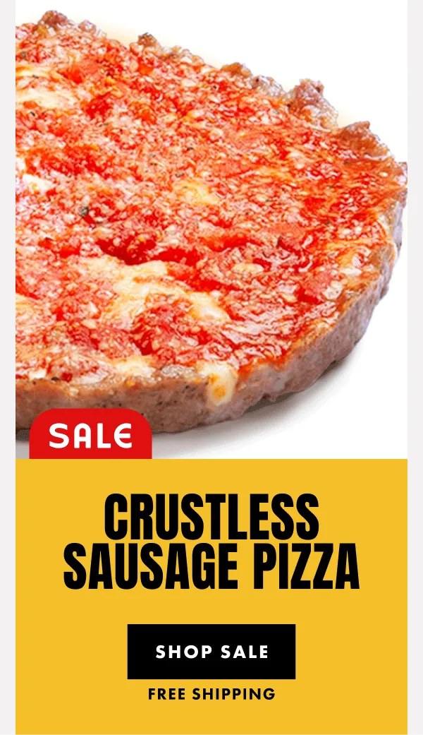 Crustless Sausage Pizza