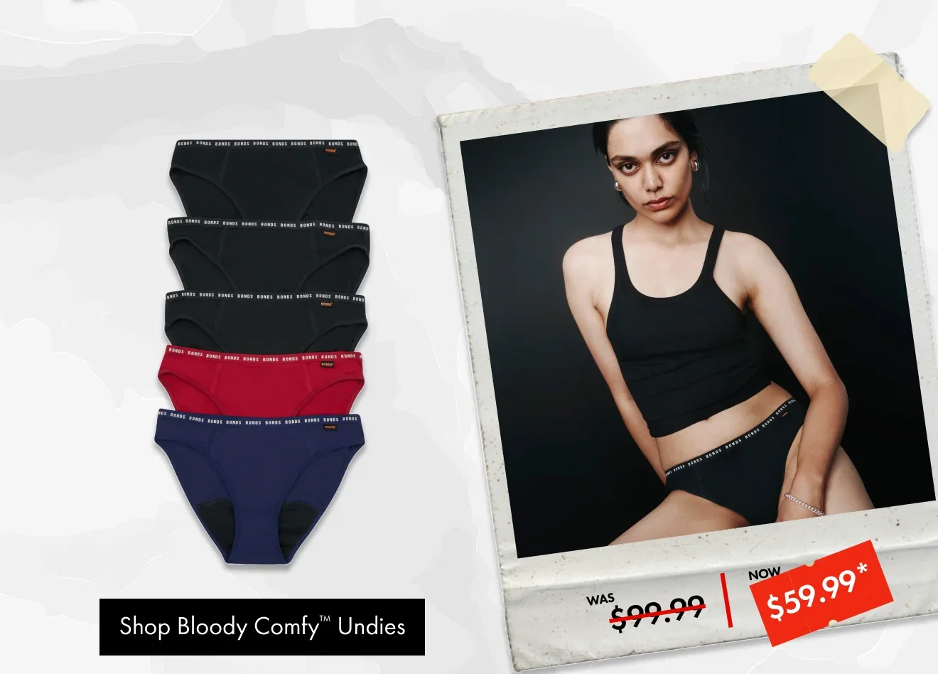 Bloody Comfy Period Bikini Moderate 5 Pack