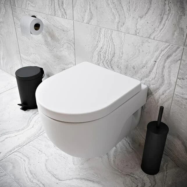 Croydex Eyre soft-close D shape toilet seat